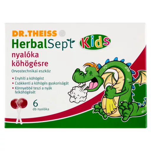 Dr. Theiss Herbalsept nyalóka köhögésre málna 6 db
