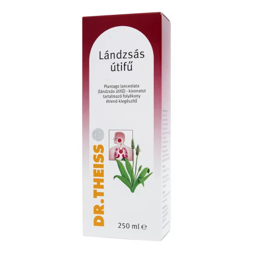 Dr. Theiss Lándzsás útifű Plantago lanceolata folyékony étrend-kiegészítő 250 ml