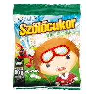 Dulcit Szőlőcukor tabletta mentol íz 80 g