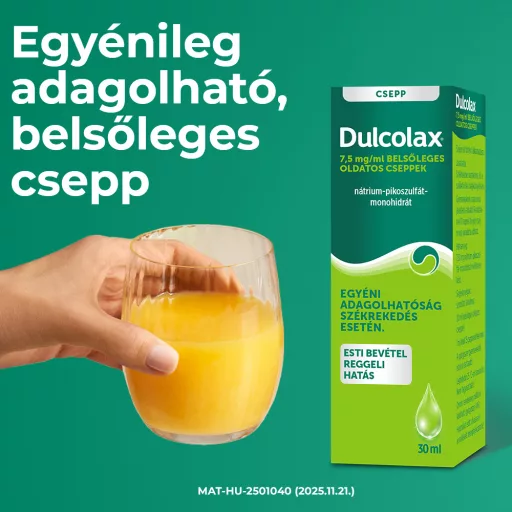 Dulcolax 7,5 mg/ml belsőleges oldatos cseppek 30 ml