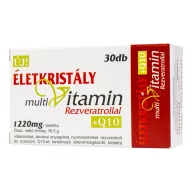 Életkristály Multivitamin Rezveratrol Q10 tabletta 30 db