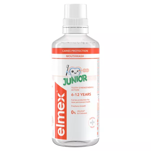 Elmex Junior szájvíz 6-12 év 400 ml