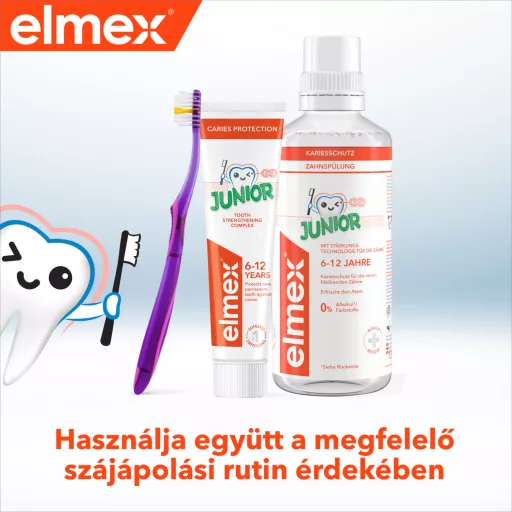 Elmex Junior szájvíz 6-12 év 400 ml