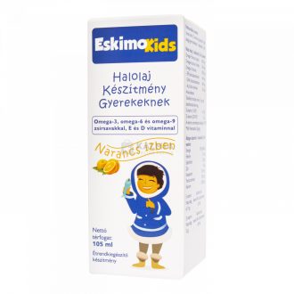 Eskimo-Kids halolaj narancs ízben 105 ml