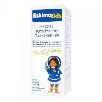   Eskimo Kids halolaj oldat gyerekeknek tutti-frutti ízben 105 ml