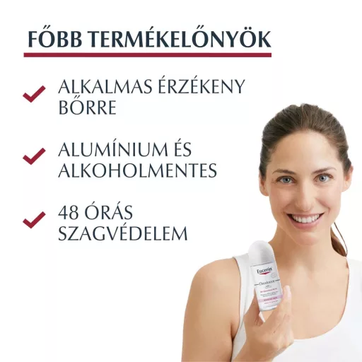 Eucerin alumíniummentes golyós dezodor érzékeny bőrre 50 ml