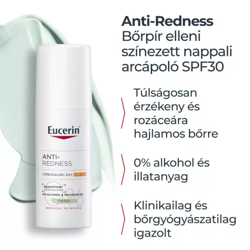 Eucerin Anti-Redness bőrpír elleni színezett nappali arcápoló SPF30 50 ml