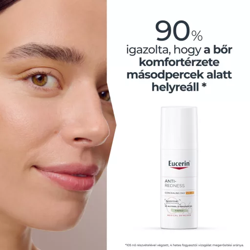 Eucerin Anti-Redness bőrpír elleni színezett nappali arcápoló SPF30 50 ml