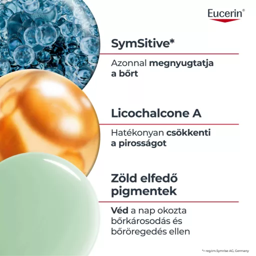 Eucerin Anti-Redness bőrpír elleni színezett nappali arcápoló SPF30 50 ml