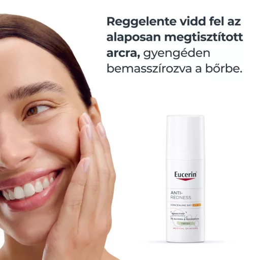 Eucerin Anti-Redness bőrpír elleni színezett nappali arcápoló SPF30 50 ml