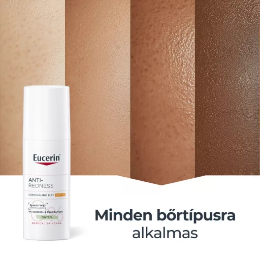 Eucerin Anti-Redness bőrpír elleni színezett nappali arcápoló SPF30 50 ml