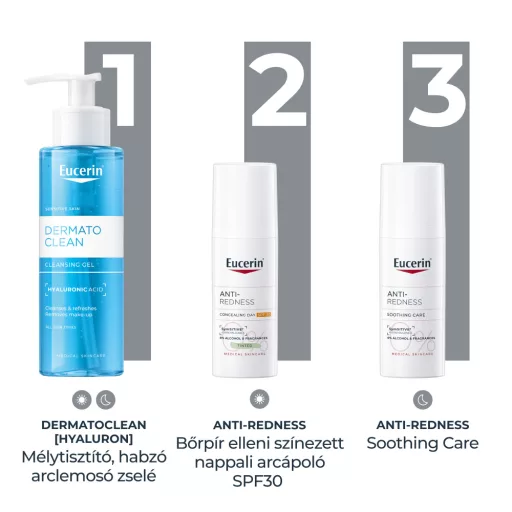 Eucerin Anti-Redness bőrpír elleni színezett nappali arcápoló SPF30 50 ml