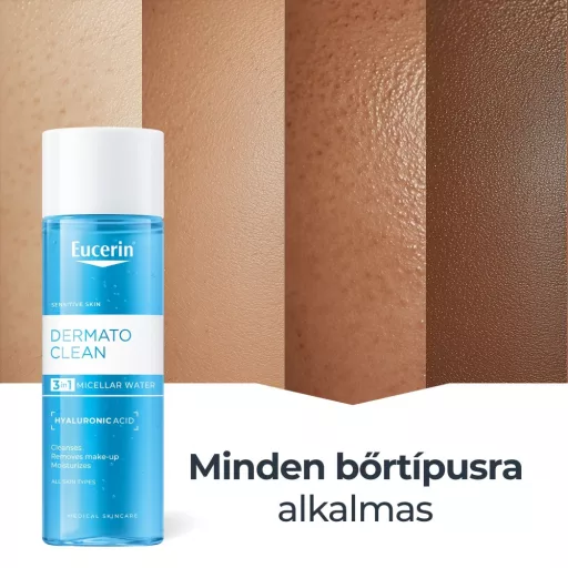 Eucerin DermatoClean (Hyaluron) 3 in 1 micellás arclemosó 400 ml