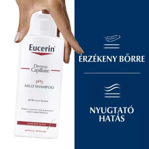 Eucerin DermoCapillaire pH5 kímélő sampon 250 ml