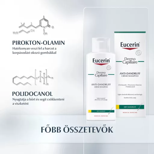 Eucerin DermoCapillaire korpásodás elleni sampon száraz korpára 250 ml