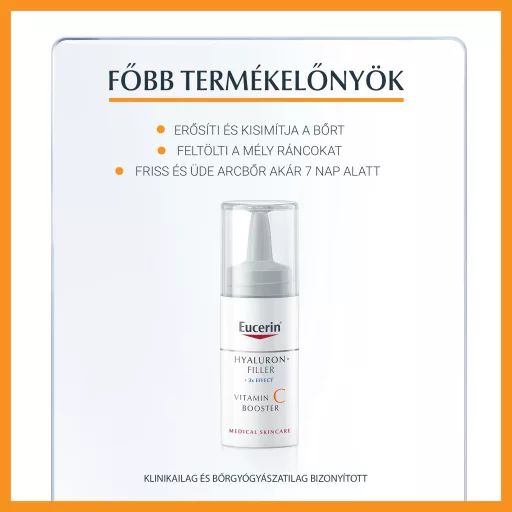 Eucerin Hyaluron-Filler C-vitaminos ránctalanító arcápoló koncentrátum 8 ml