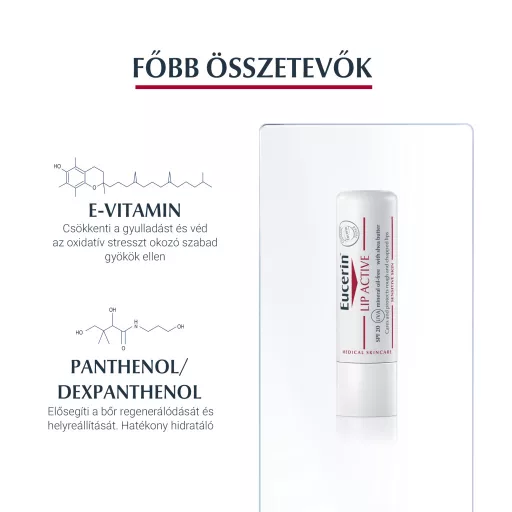 Eucerin pH5 Lip Aktív ajakápoló SPF20 4,8 g