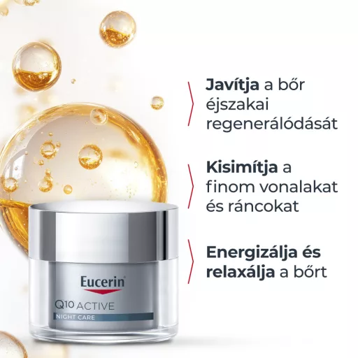 Eucerin Q10 Active ránctalanító éjszakai arckrém 50 ml