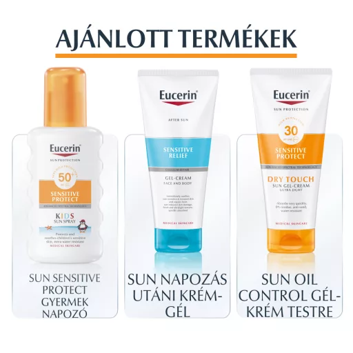 Eucerin Sun Oil Control Dry Touch színtelen napozó spray SPF50 200 ml