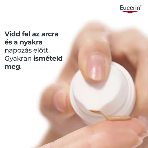 Eucerin Sun Photoaging Control Színezett napozó krém arcra medium SPF50+ 50 ml