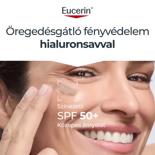 Eucerin Sun Photoaging Control Színezett napozó krém arcra medium SPF50+ 50 ml