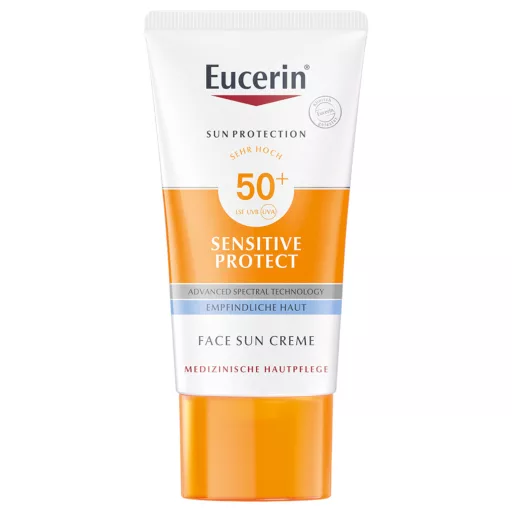 Eucerin Sun Sensitive Protect Napozó krém arcra SPF50+ 50 ml