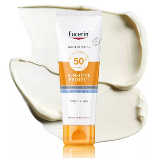 Eucerin Sun Sensitive Protect Napozó krém arcra SPF50+ 50 ml