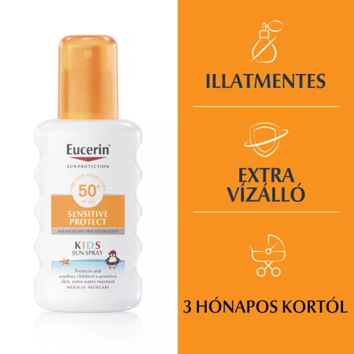 Eucerin Sun Gyermek napozó spray SPF50+ 200 ml