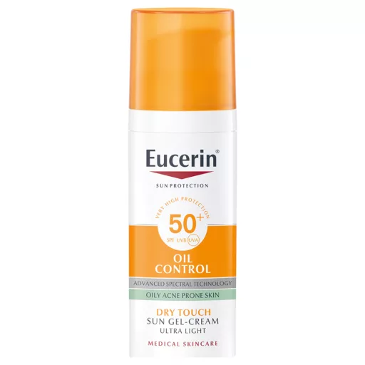 Eucerin Sun Oil Control napozó gél-krém arcra SPF50+ 50 ml