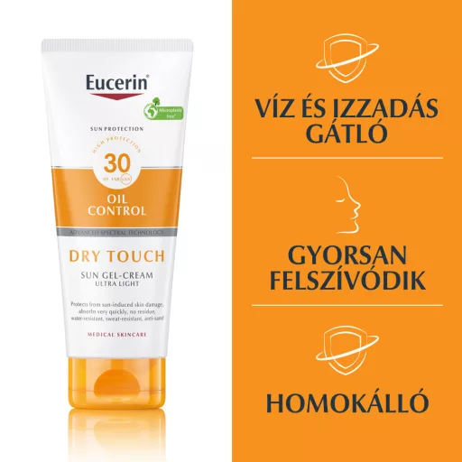Eucerin Sun Oil Control Dry Touch napozó krém-gél testre SPF30 200 ml