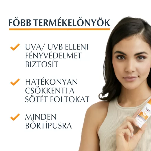 Eucerin Sun Pigment Control napozó fluid arcra SPF50+ 50 ml