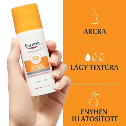 Eucerin Sun Pigment Control napozó fluid arcra SPF50+ 50 ml