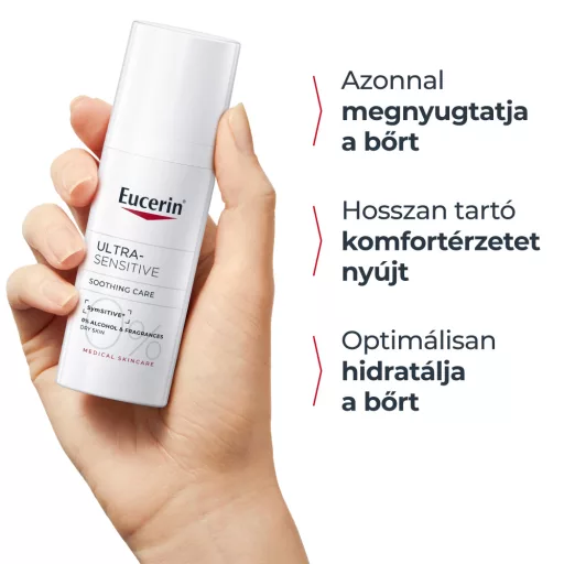 Eucerin UltraSensitive arcápoló krém száraz bőrre 50 ml
