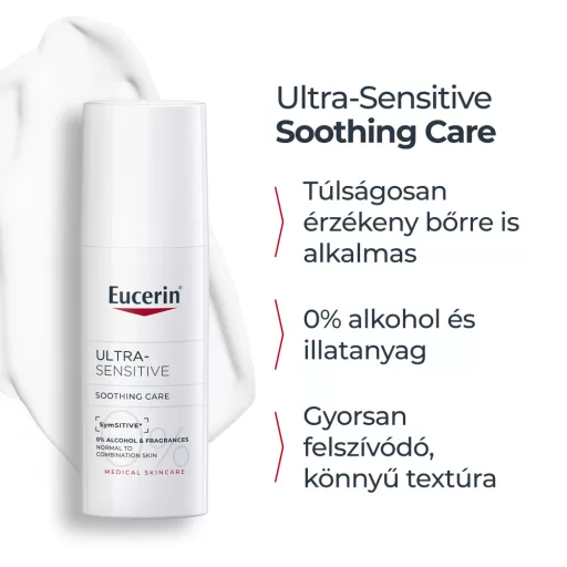 Eucerin UltraSensitive arcápoló krém normál, vegyes bőrre 50 ml