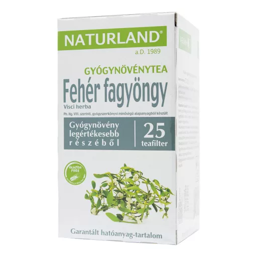 Naturland Fehér fagyöngy filteres tea 25 db