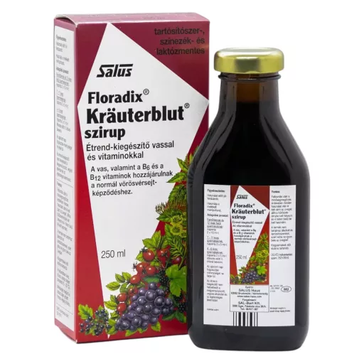 Salus-Haus Krauterblut-S szirup vashiány ellen 250 ml 