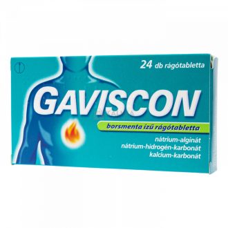 Gaviscon rágótabletta borsmenta ízű 24 db
