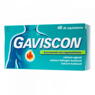 Gaviscon rágótabletta borsmenta ízű 48 db