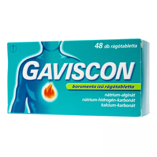 Gaviscon rágótabletta borsmenta ízű 48 db
