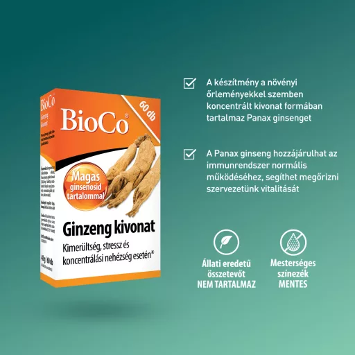 Bioco Ginzeng kivonat tabletta 60 db