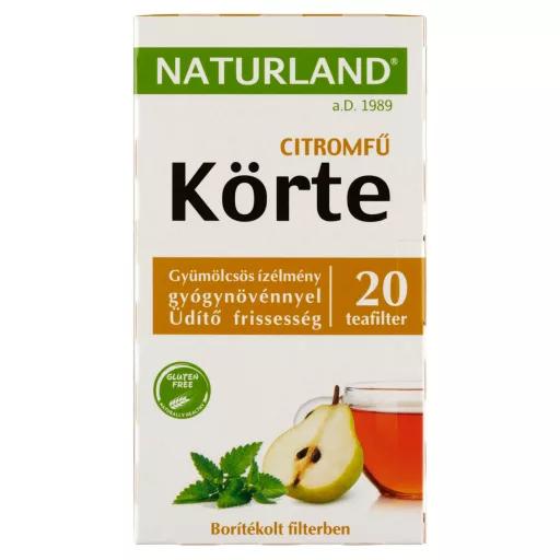 Naturland Körte-citromfű gyümölcstea filteres 20 x 2 g