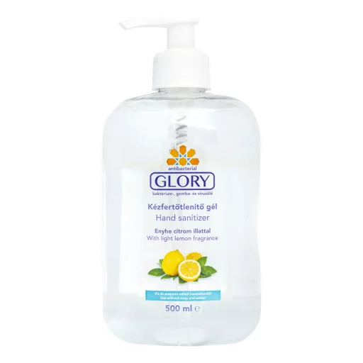 HiClean Glory Kézfertőtlenítő gél enyhe citrom illattal 500 ml