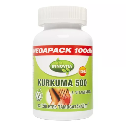 Innovita Kurkuma 500 mg +E-vitamin kapszula 100 db