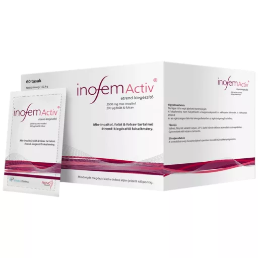 Inofem Activ Mio-inozitol és folsav tartalmú étrend-kiegészítő por 60 db tasak