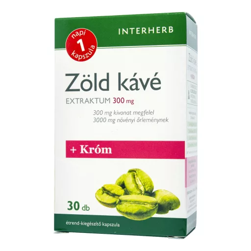 Interherb "Napi 1" Zöld kávé extraktum + Króm kapszula 30 db