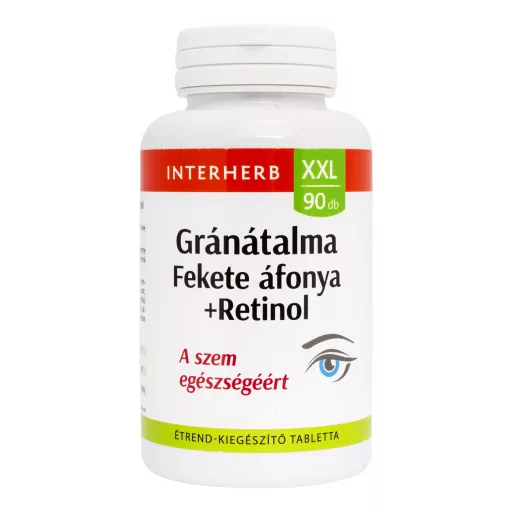 Interherb XXL Gránátalma +fekete áfonya +retinol 90 db