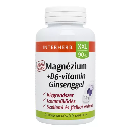 Interherb XXL Magnézium + B6 ginzenggel 90 db