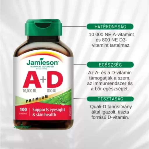 Jamieson A+D vitamin Forte kapszula 100 db