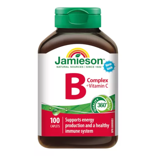 Jamieson B-vitamin komplex C-vitaminnal tabletta 100 db