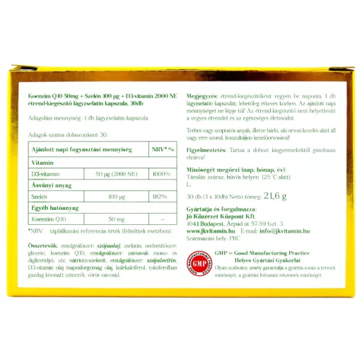 Jó Közérzet Vitamin Premium Q10+Se+D3 kapszula 30 db